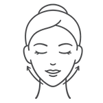 Icono redefinición del óvalo facial