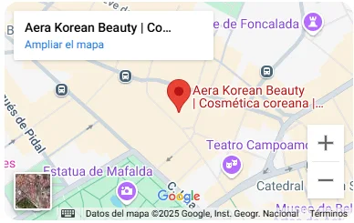 Captura de ubicación de Aera Korean Beauty